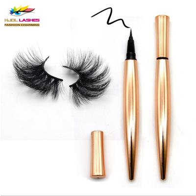 China New Profession Waterproof Black Empty Rootless Pre Made Fans Kits Pen Lashes Magic Eyeliner Eyelash Eyeliner for sale