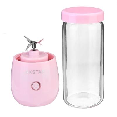 China Car 4 Leaf Stainless Steel Blade Juicer Quick Cup USB Charging Portable Juicer and Blender for sale