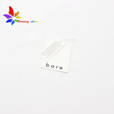 China 2019New Hot Sale Custom Swing Hang Tag Clothes Hang Tag Custom Sustainable With Logo for sale