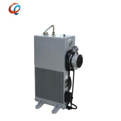 China Concrete Machinery Repair Shops Mixer Truck Part Oil Radiator With Fan Motor Assembly 12V/24V for sale