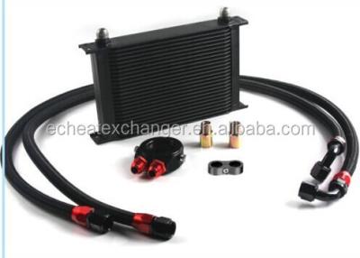 China Full 25 ROW AN-10AN ENGINE TRANSMISSION OIL COOLER + UNIVERSAL Aluminum FILTER ADAPTER KIT for sale