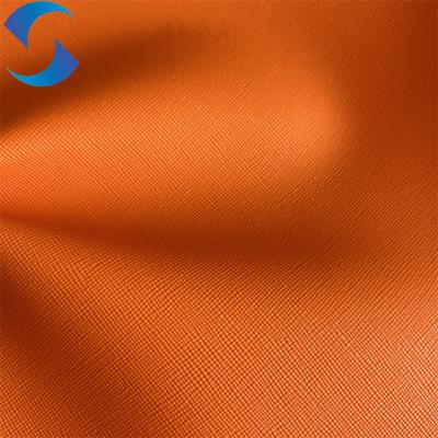 China Premium-Quality Embossed Leather Fabric with Custom Embossing faux leather fabric for making bags zu verkaufen