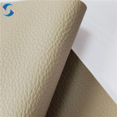 China Zwakke en flexibele synthetische lederstof met 100% polyester Te koop