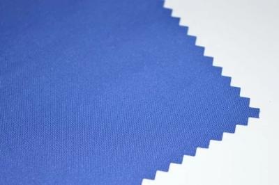 China Taslon winddicht stof voor kledingstukken Vocht afzuigende broek UV-bestendige blauwe talonstof PU-gecoat Te koop