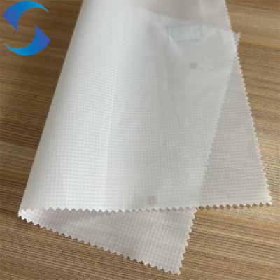 China 100% 360T Polyester Double Line Ripstop Taffeta Fabric For Lining With PU Coating for sale