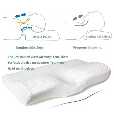 China Anti Snoring Anti Apnea Memory Foam Butterfly Bed Orthopedic Cervical Back Wedge Pillow For Sleep for sale