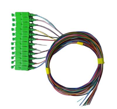 China Outdoor / indoor fiber optic patch cord jumper single mode sinplex 1.5m diameter pvc for sale