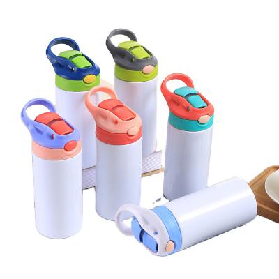 China Sustainable 12oz double wall water bottle stainless steel vacuum flask tumblers for sublimation printing for sale