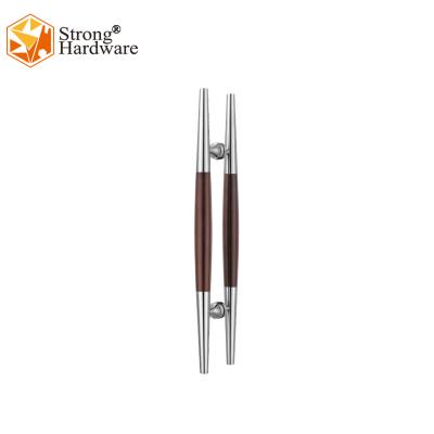 China DH-122 Sliding Door Hardware Large Stainless Steel Glass Doors Chrome Wood Door Handle for sale