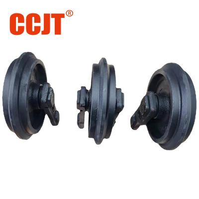 China Excavator Track Idler Corrosion Resistant Front Idler Assy For Excavators Hardness HRC50-55 Wooden Case Package for sale