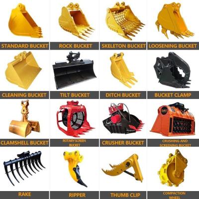 China 20t 30t Extreme Heavy Duty Rock Excavator Digging Bucket For Mining And Quarry for sale