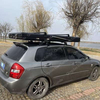 China Factory Direct Supply Car Aluminum Hard Roof Top Shell Tent Straight Tether Type Luggage Racks For Sale for sale