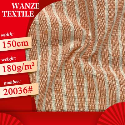 China Cotton Sliver Breathable Canvas Polyester / Cotton Fabric Yarn Dyed Striped Shirt Fabric TC Canvas Fabric for sale