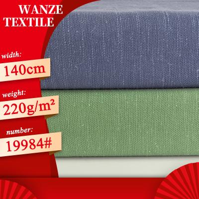 China Breathable 50% ramie 50% rayon ramie rayon twill wick sofa pillow oblique ramie embroidered fabric for sale