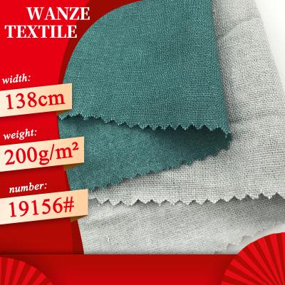 China 55% Rayon Linen Breathable Linen Cotton 45% Brushing Plain Face Brushed Linen Blended Plain Woven Fabric for sale