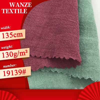 China Wash Water Breathable Cotton And Wrinkles 55% 45% Cotton Canvas Breathable Crepe Canvas Woven Fabric for sale