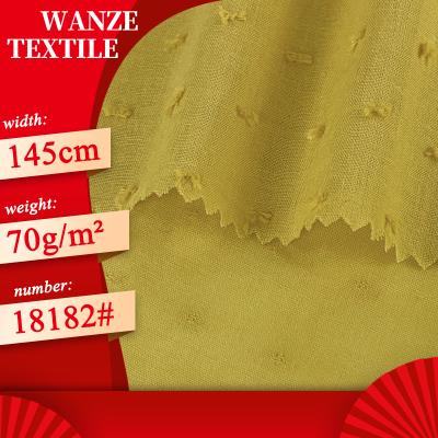 China Breathable jacquard stitch sheer cotton cut 90*88 Combed cotton plain woven fabric soft children's fabric top wanze for sale