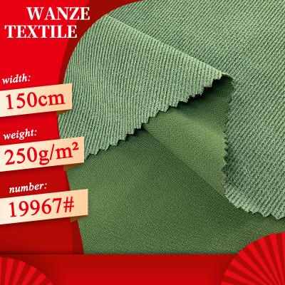 China Stretch Striped Fabric For Locomotive Coat Brocade Velvet 250g Polyester Knitted Stretch Fabric for sale