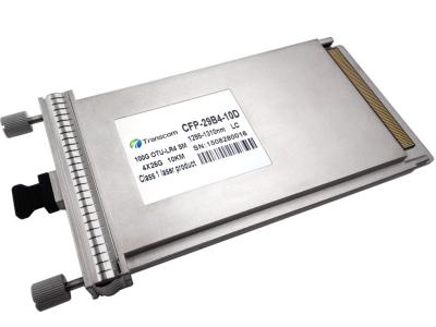 China 1295~1310nm 100G Optical Transceiver 10Km LC 4×24G Duel Fiber Module for sale