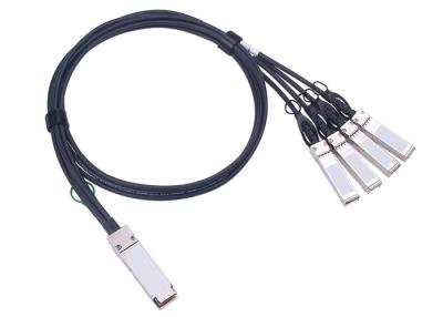 China QSFP+ 40G dirigen el cable 30AWG de la fijación con la chaqueta de PVC, cable de la longitud del 1m en venta