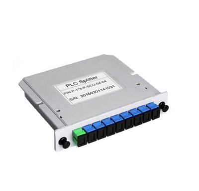 China Divisor del acoplador de la fibra óptica de la caja del ABS, 8 divisor del Plc de la manera 1x8 con el conector del SC UPC en venta