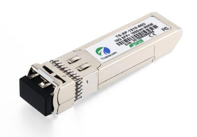 China Distância ótica do transceptor 10Gb/s 80Km dos ethernet do LC do ZR de SFP+ 3 anos de garantia à venda