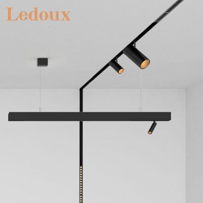 China Anti-Glare/Dimmable/Dimming LEDOUX Control 48V Track Lamp Commercial Aluminum Magnetic Track Light 3W 8W 10W 15W 20W 30W LED Track Light for sale