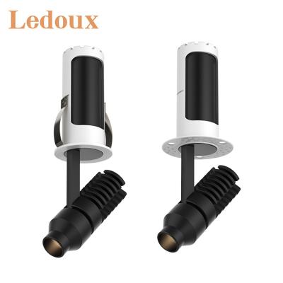 China LEDOUX Anti-Glare/Stretchable/Adjustable Customization Adjustable Angle Recessed Anti-Glare Aluminum Mail Light Down 8W Led Spot Light for sale