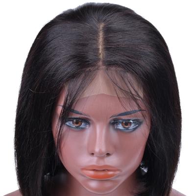 China Wholesale Silky Straight Hair Color Lace Front Wig Short Brazilian Hair 100% Natural BOD Wig For Women for sale