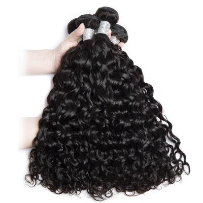 China Loose 4 Bundles Virgin Hair Water Wave Brazilian Hair Weaves Wet And Wavy Natural Wave Weft for sale