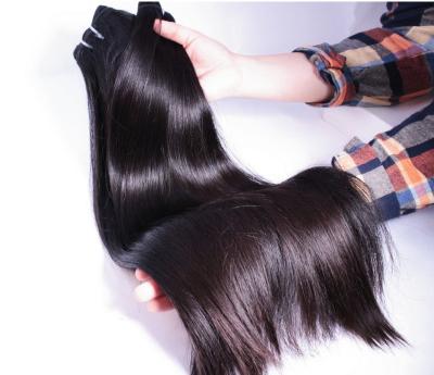 China Silky Straight Wave 12A Grade 8~30 Inch Unprocessed Double Mink Straight Virgin Cuticle Aligned Hair Weave for sale