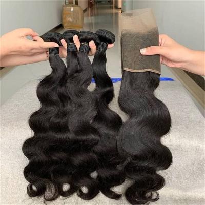 China Body Wave Grade 12a Big Stock Brazilian Virgin Hair , 100 Pure Virgin Cuticle Aligned Hair Body Wave for sale