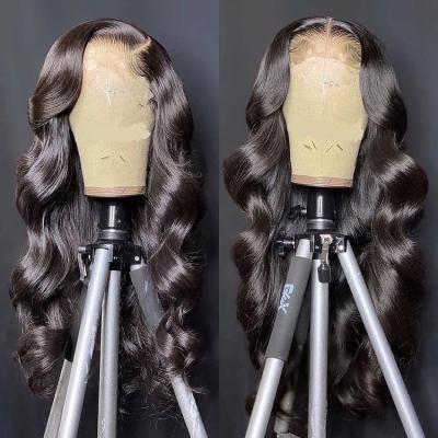 China Elee fashional body wave virgin hair with lace front hair wigs, wholesale cuticle aligned brazilian raw hair wigs in stock for sale