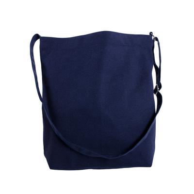 China Single Shoulder Eco-Friendly Wild Large Capacity ECO Canvas Cotton Single Shoulder Messenger Shopping Bag for sale