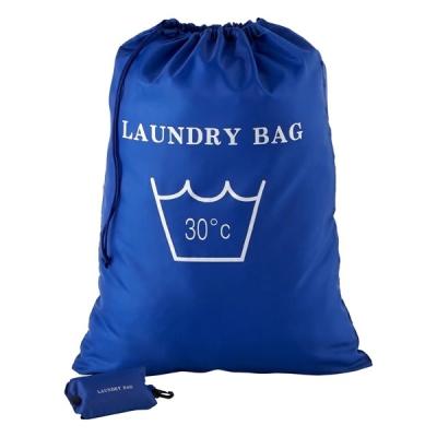 China Large Customized Eco - Friendly Durable Cheap Nylon Drawstring Hospital Laundry Bag Wholesale With Logo for sale