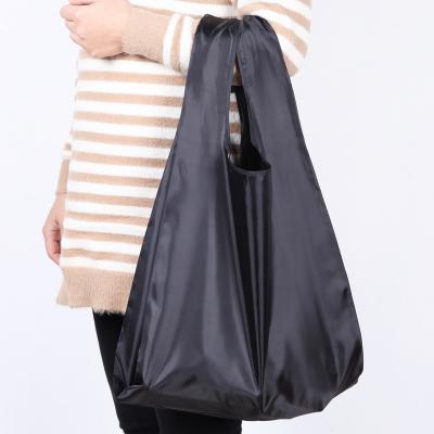 China New Eco-Friendly ECO Polyester Women Men Tote Vegetables Tote Foldable Reusable Shopping Travel Shopping Bag for sale