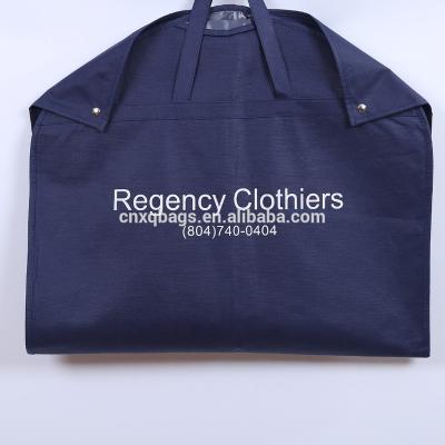 China Eco - Friendly Large Print Custom Suit Cover Washable Non Woven Garment Suit Bag for sale