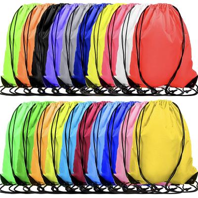 China Custom Waterproof Promotional Waterproof Polyester Sports Nylon Drawstring Sports Bag Backpack for sale