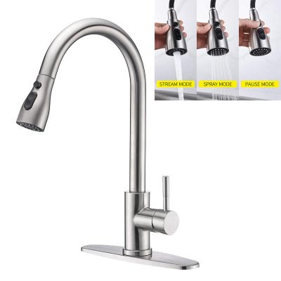 China Electric Faucets Mounted Bathroom Basin Faucets Kitchen Faucet Pull Down Spray Pull Out Kitchen Faucet for sale