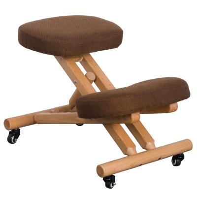 China Kneeling Adjustable Comfortable Wooden Ergonomic Easy Posture Chair Massage Collective Chair (Height) for sale