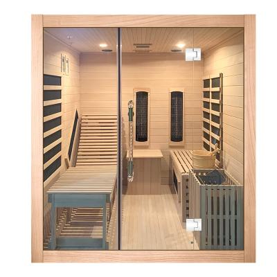 China Dry Steam And Far Infrared Sauna Computer Control Panel Two Heating Methods for sale