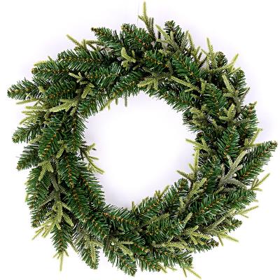 China Fireproof is available Natural Home Party Garland Christmas Indoor Outdoor Decoration from Ring Artificial Christmas Handicraft 30cm for sale