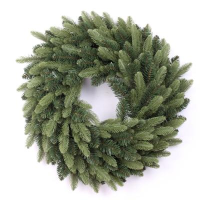 China Fireproof is available Artificial Garland Door Wreath Christmas Decorations 50cm Christmas Window Background Christmas Tree Hanging Props for sale