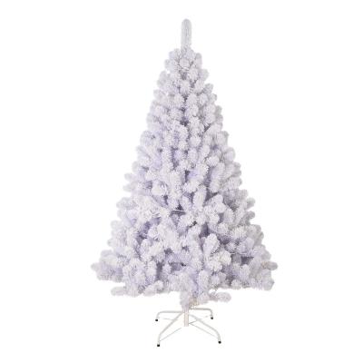 China Fire Retardant Is Available Pre Lit Snow Christmas Tree White Artificial Christmas Tree For Festival for sale