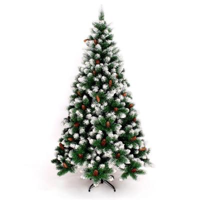 China Fireproof is wholesale artificial christmas tree available assembled decorative pvc snowfall for sale