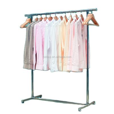 China Outdoor Clothes Drying Racks Heavy Duty Mobile Expandable Pole Hanger Single Stainless Steel Clothes Drying Rack for sale