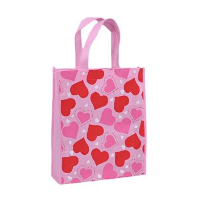 China Promotional PP Handled Coated Eco Tnt Custom Printed Recycled Non Woven Grocery Handle Bag for sale