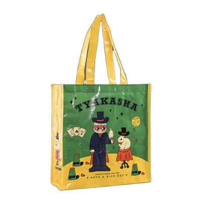 China Fashion Cute Kids Printing Logo Eco Friendly Laminated Recycled Custom Handled Nonwoven Grocery pp Shopping Bag for sale