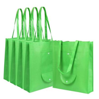 China Customer Handled Bag With Customized Non Woven TNT Folding Logo Printed 80gsm Sample Animal Free Stock Available Prints 50x2.5cm Handled for sale