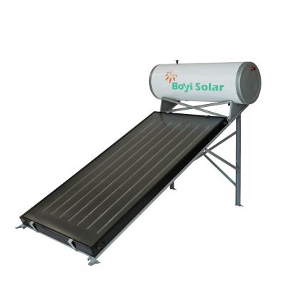 China Compact Pressurized Solar Hot Water Heater System Stainless Steel Free Spare Parts Commercial Flat-plate Direct-plug Household for sale